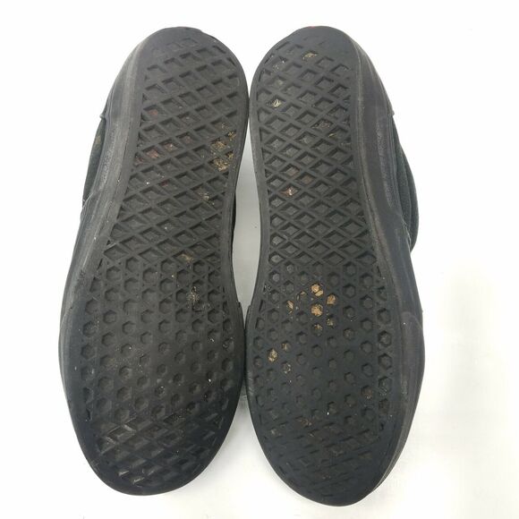 Vans Off The Wall Canvas Sneaker Skate Black Lace Up Flat Shoes Womens Size 7.5 - Picture 4 of 6